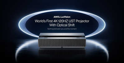 AWOL Vision Opens Pre-Orders for LuxVision: World’s First Optical-Shift 4K 120Hz Projector