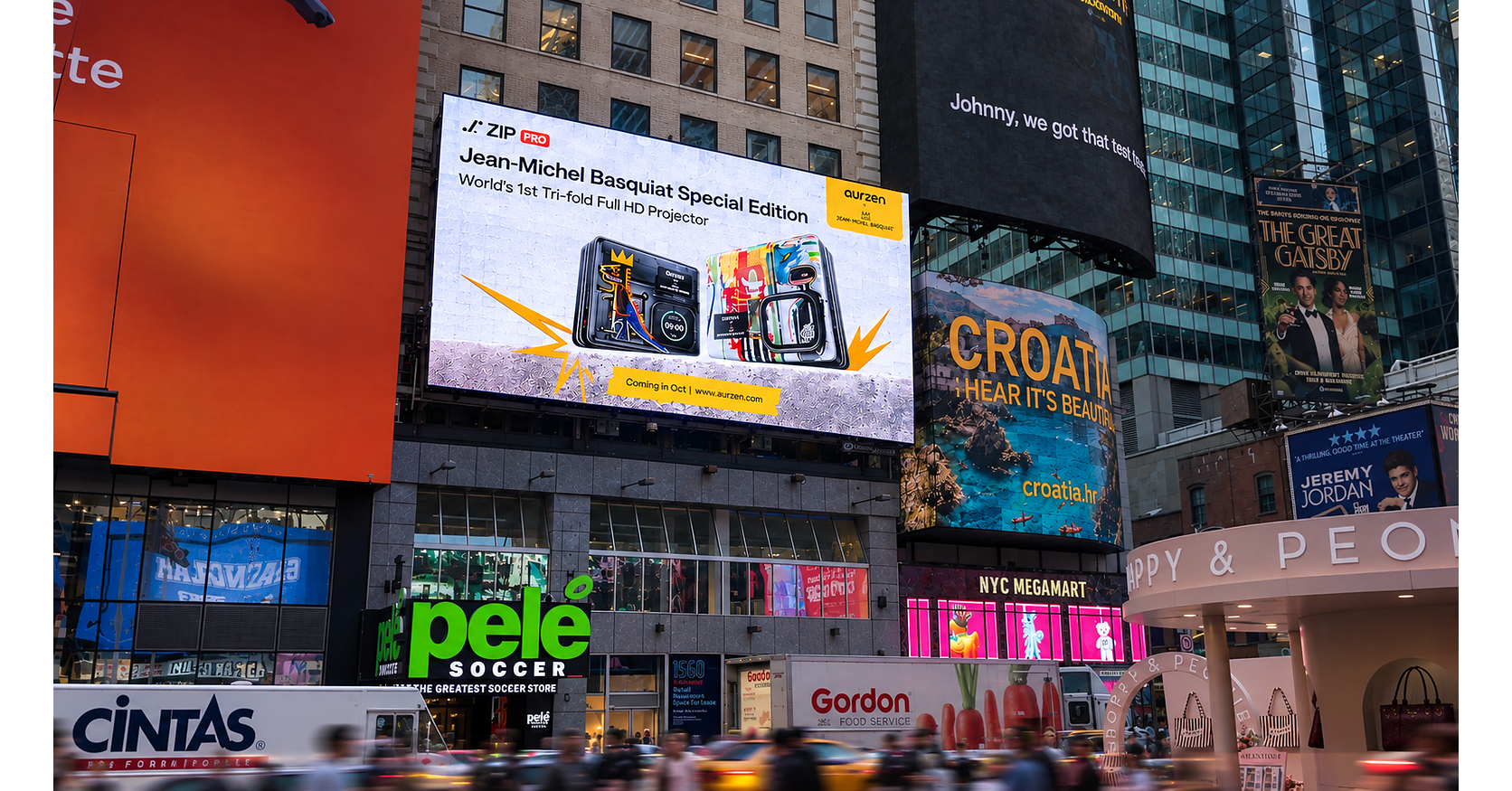 Aurzen Reveals ZIP Pro Basquiat Special Edition in Times Square During Paris Fashion Week