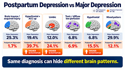 New Research on Postpartum Depression vs. Depression: What Brain Imaging Reveals