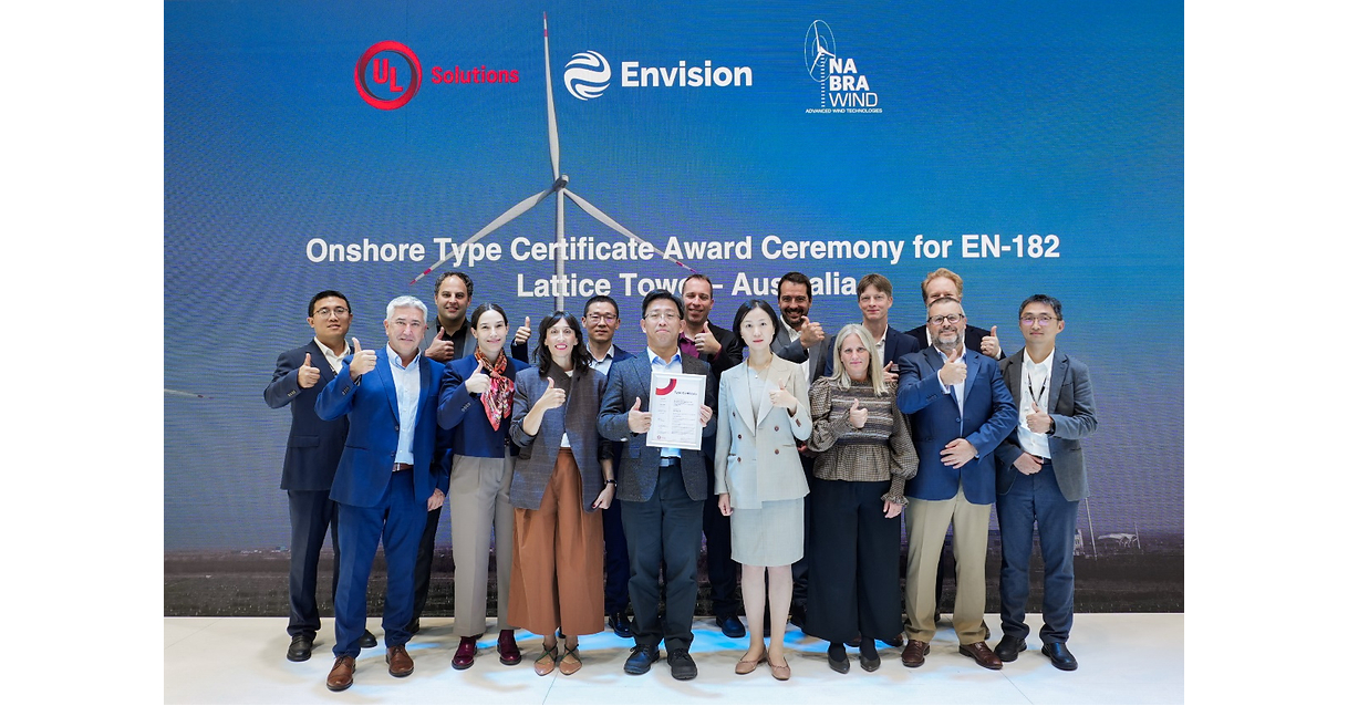 Envision Energy se připravuje ke vstupu na globální trh větrné energie s certifikacemi UL Solutions Envision Energy se připravuje ke vstupu na globální trh větrné energie s certifikacemi UL Solutions