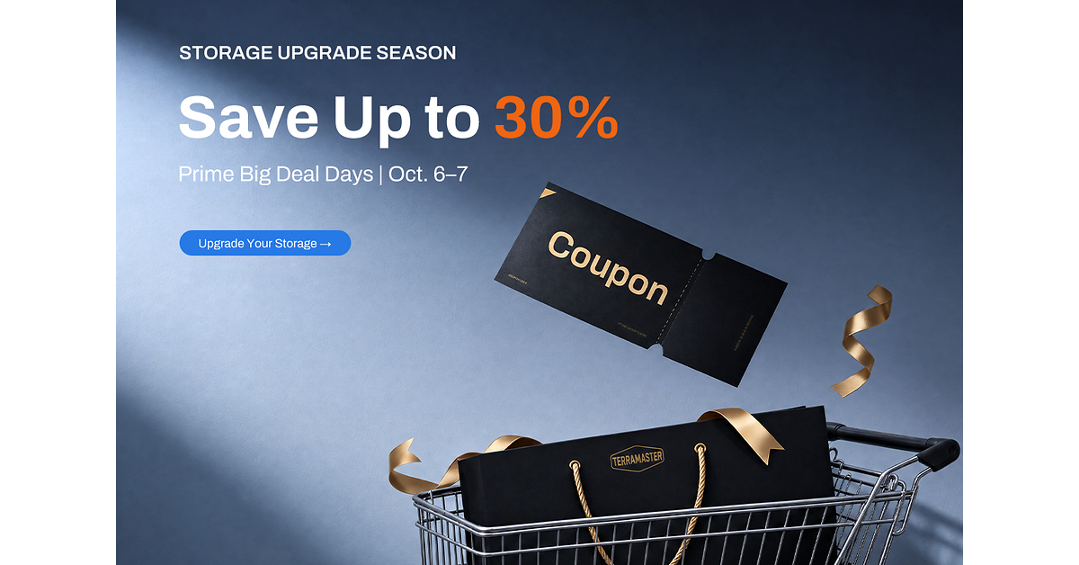TerraMaster Launches Storage Upgrade Season with Up to 30% Off During Prime Big Deal Days