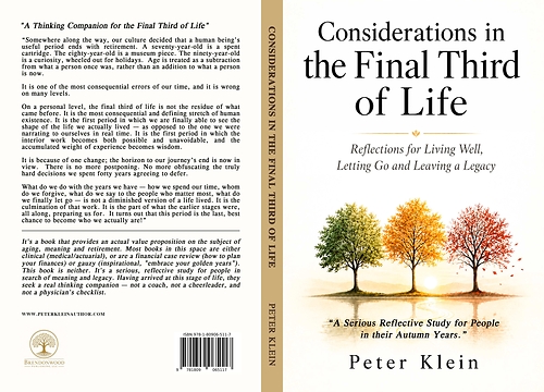 Considerations in the Final Third of Life Book Cover