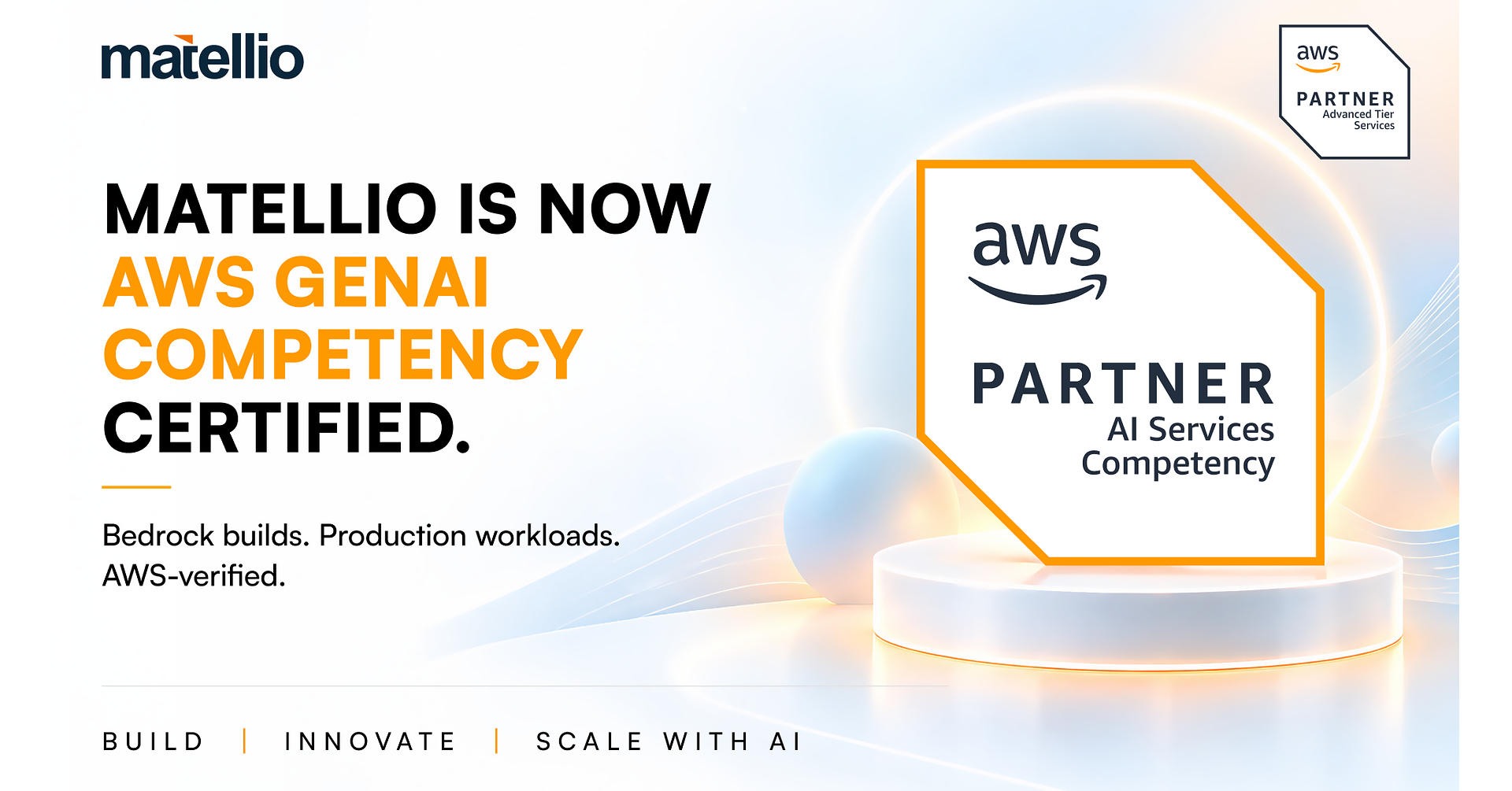 Matellio Achieves AWS AI Competency in Generative AI, Validating Its Ability to Take Enterprise AI From Pilot to Production