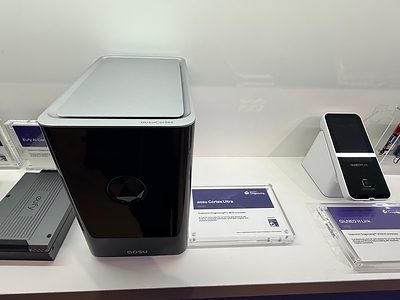 aosuCortex Ultra in Qualcomm’s Dragonwing showcase at IFA 2026. The display presented its approach to local AI for home security.