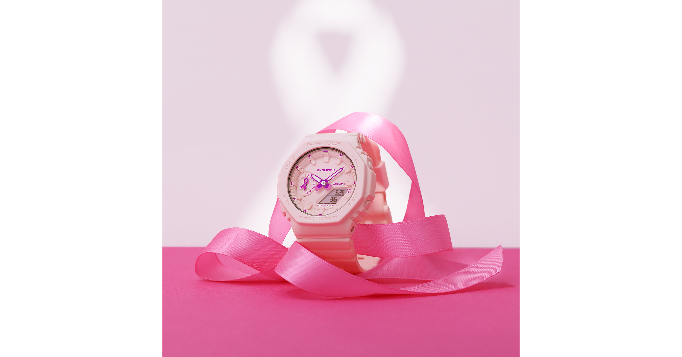 G-SHOCK'S PINK RIBBON MODEL RETURNS: THE GMAS2100PR FUELS THE NEXT BREAST CANCER BREAKTHROUGH