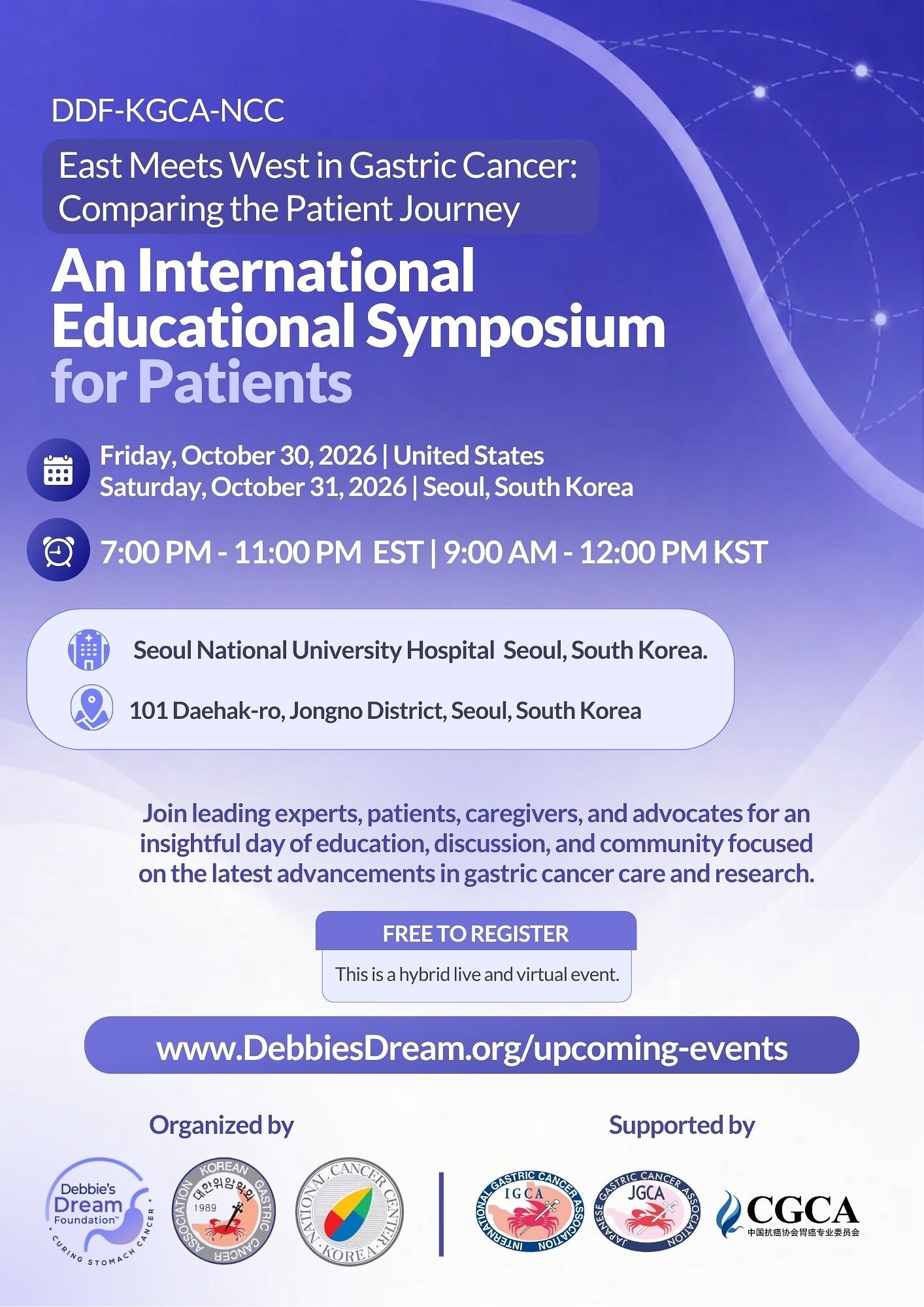 Des organisations contre le cancer gastrique s'associent pour un symposium international d'éducation des patients