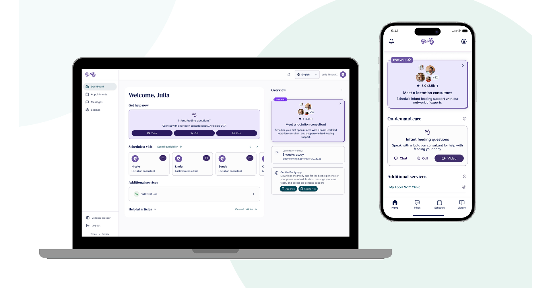 Pacify Expands Access to Virtual Lactation and Doula Care via a Web Portal