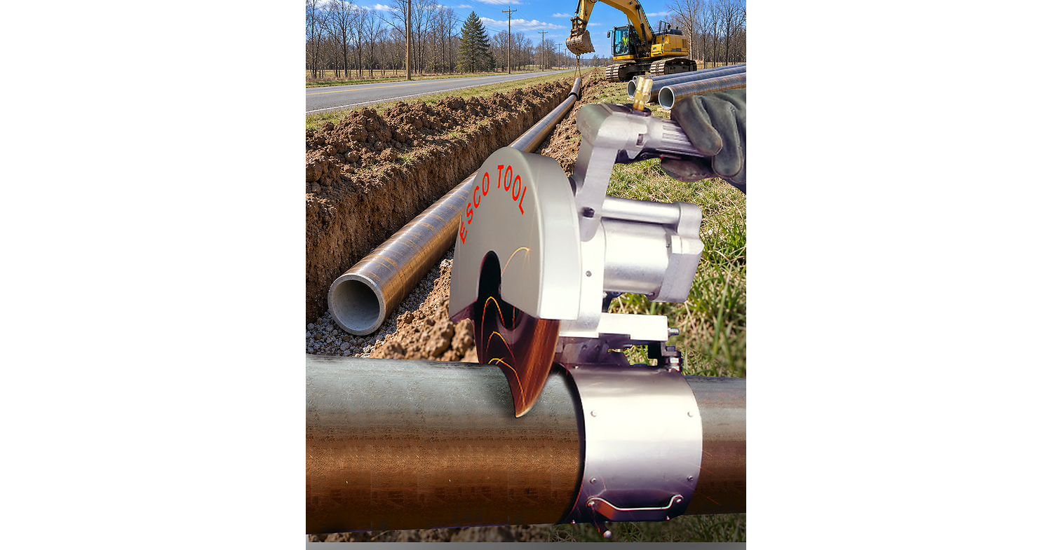 SAW FOR CONCRETE LINED PIPE MAKES SMOOTH, ACCURATE & CLEAN CUTS