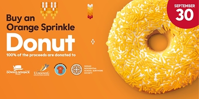 Tim Hortons® Orange Sprinkle Donut returns today with 100% of proceeds supporting Indigenous organizations