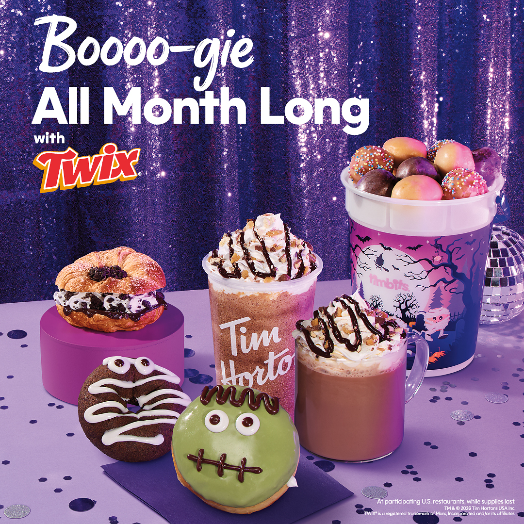 Mummies, Monsters, and TWIX® and Treat: Tim Hortons U.S. Unveils Halloween Menu