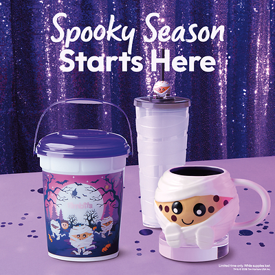 Halloween is officially on the menu at Tim Hortons U.S.! Check out a line of merch for the spo