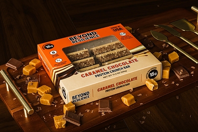 Beyond Resilience Caramel Chocolate Protein Crunch Bar Beyond Resilience Caramel Chocolate Protein Crunch Bar