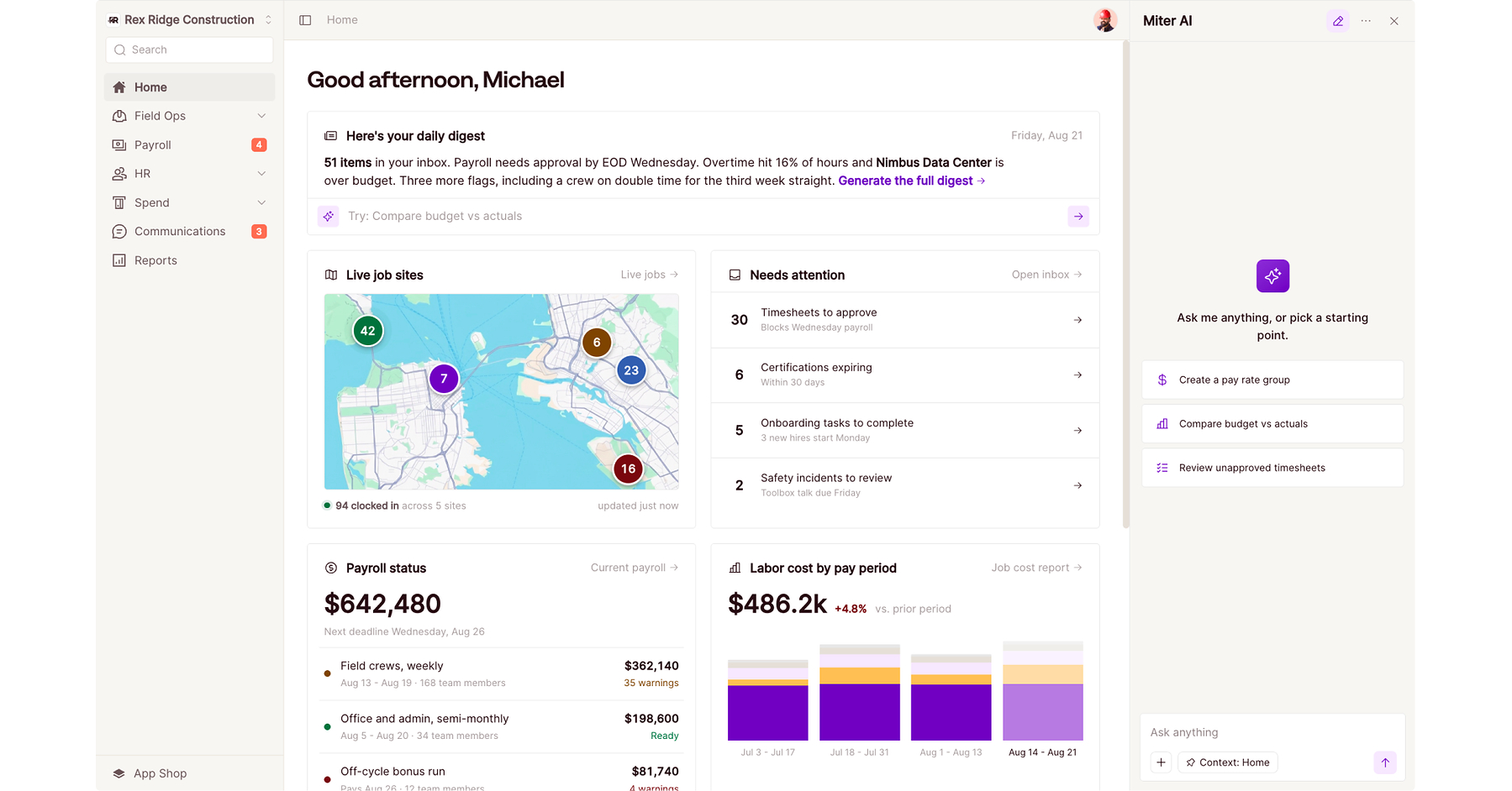 Miter, the AI Platform for Construction, Raises $40 Million for the Built World