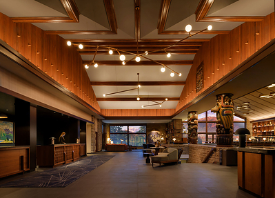 The Main Lodge Lobby at Fairmont Jasper Park Lodge welcomes guests with warm mountain character, refined design, and a renewed sense of arrival. The Main Lodge Lobby at Fairmont Jasper Park Lodge welcomes guests with warm mountain character, refined design, and a renewed sense of arrival.
