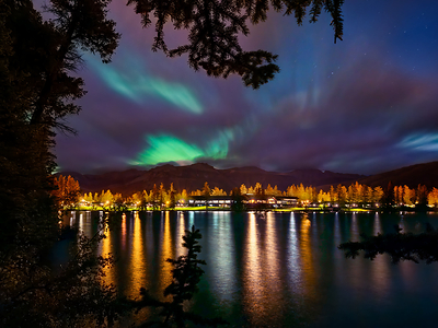 Extraordinary views under fall skies in the heart of the world's second-largest Dark Sky Preserve, Jasper National Park. Extraordinary views under fall skies in the heart of the world's second-largest Dark Sky Preserve, Jasper National Park.