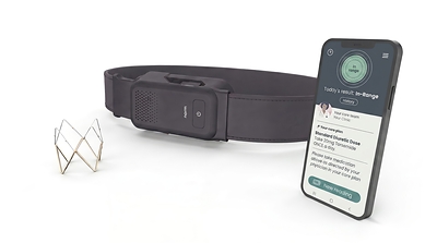 Enabling daily HF management for heart patients at home, the Norm™ System includes a sensor, a belt, and a patient app.