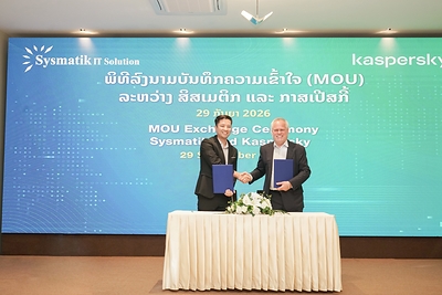 MOU Exchange Ceremony between Sysmatik CEO Mr. Hu Di and Kaspersky CEO Mr. Eugene Kaspersky