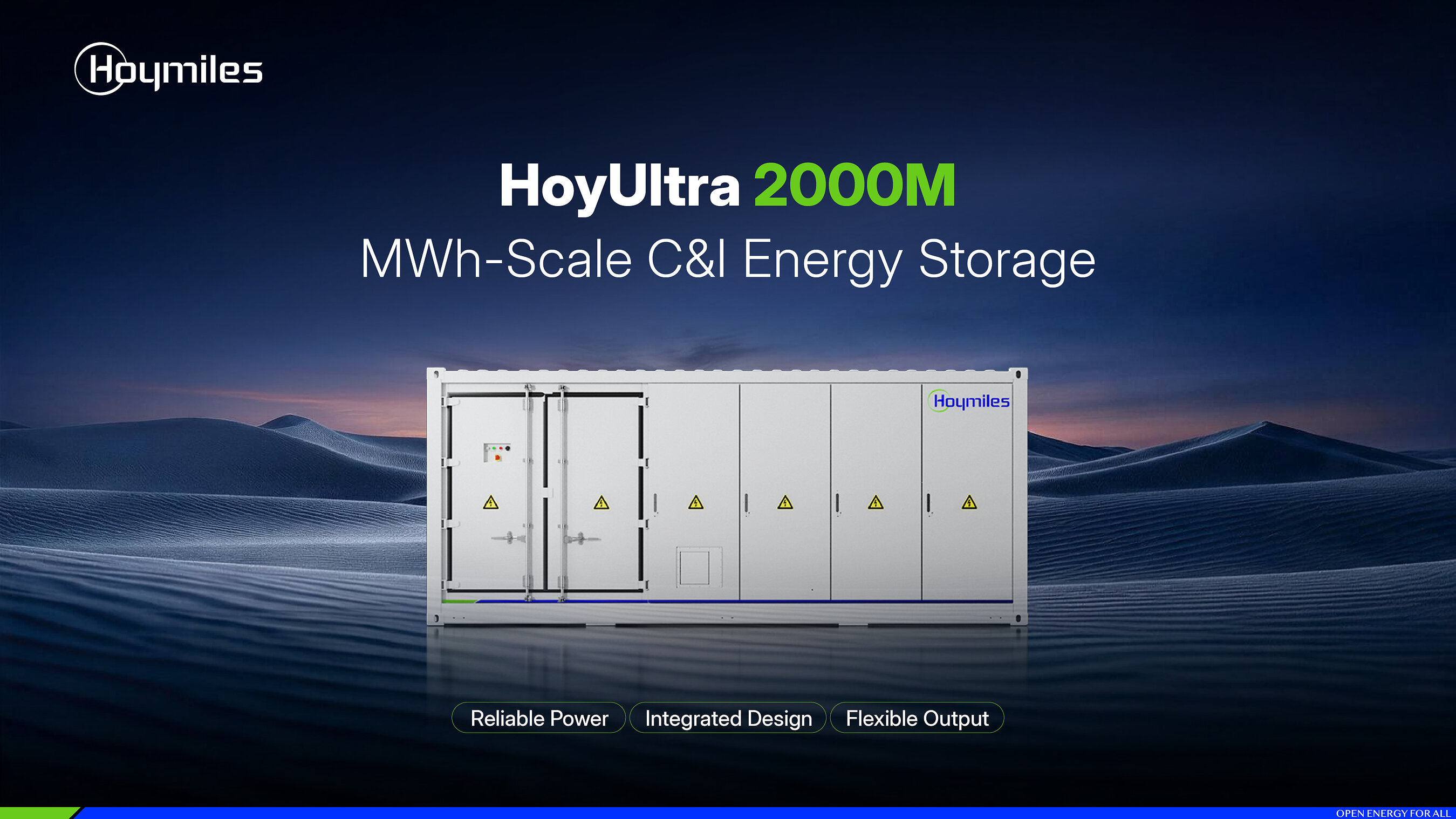 Hoymiles launches HoyUltra 2000M storage system for commercial and industrial sites