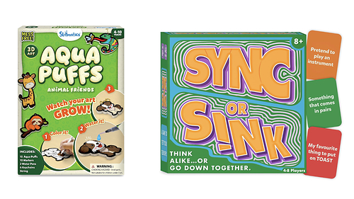 Skillmatics Sync or Sink and Aqua Puffs Selected as a Good Housekeeping Award Winner