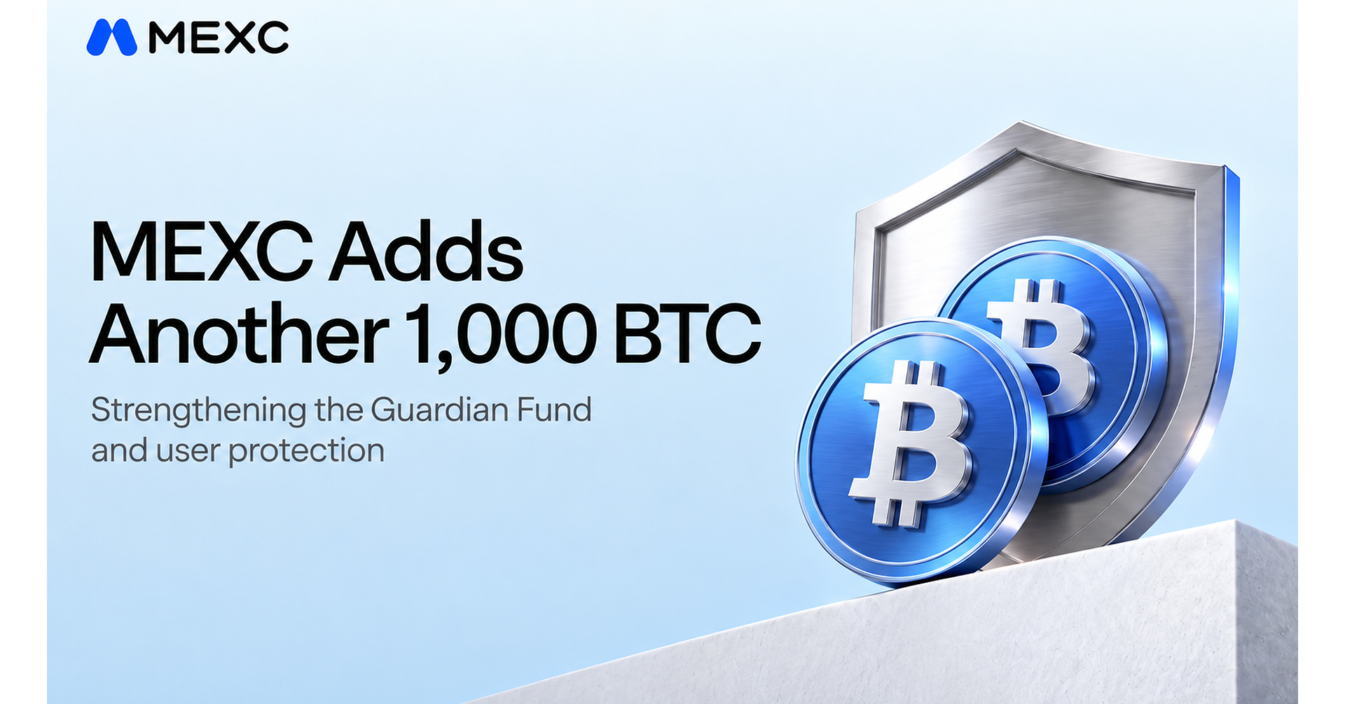 MEXC Adds Another 1,000 BTC to Guardian Fund, Strengthening User Protection