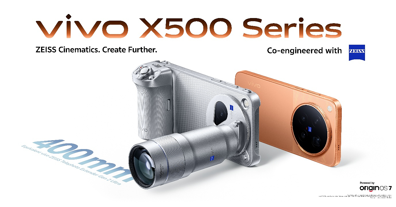vivo X500 Series Debuts with Advanced ZEISS Telephoto Lens System and Cinematic Video Capabilities