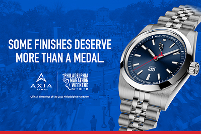 AXIA Time Unveils Official Timepiece of the 2026 Philadelphia Marathon Weekend
