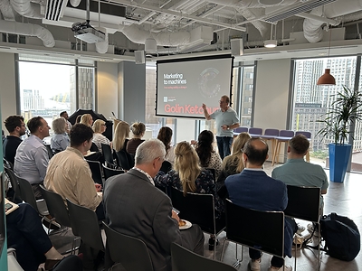Jonny Bentwood of Golin Ketchum presents at "Winning Visibility in the Age of AI Search," a PR Newswire event. Jonny Bentwood of Golin Ketchum presents at "Winning Visibility in the Age of AI Search," a PR Newswire event.