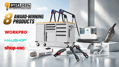 GreatStar Industrial secures eight 2026 Pro Tool Innovation Awards across five categories. Find WORKPRO Tools on amazon.com and workprotools.store. Flissa and Haushof can be found on amazon.com 