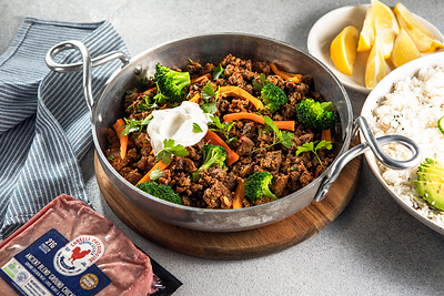 LaBelle Patrimoine Ancient Blend can be substituted anywhere ground meat is used such as burgers, meatballs or chili. LaBelle Patrimoine Ancient Blend can be substituted anywhere ground meat is used such as burgers, meatballs or chili.