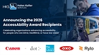 Announcing the 2026 Helen Keller Services AccessAbility Award Recipients: Canon, Dot, Indianapolis Public Library, OXO, and Rylo.