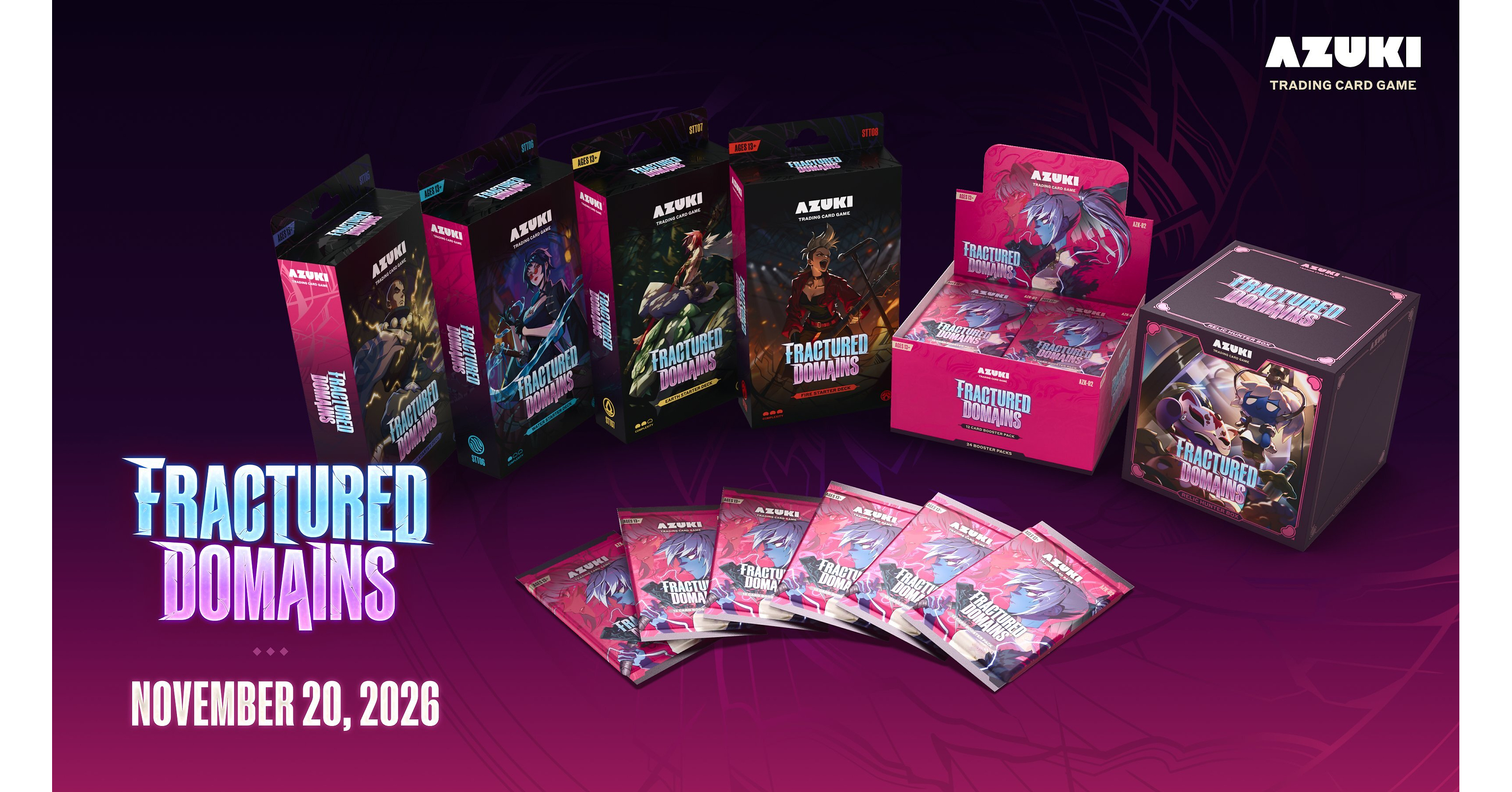 Azuki TCG Unveils Fractured Domains Product Lineup Ahead of November 20 Release