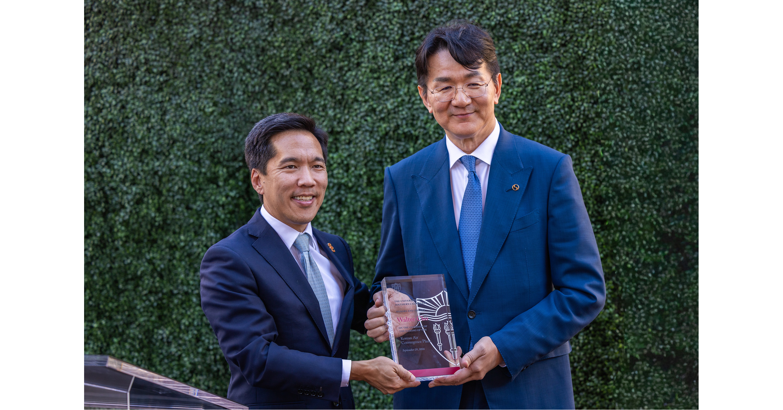 USC Dedicates New Korean Air Convergence Plaza