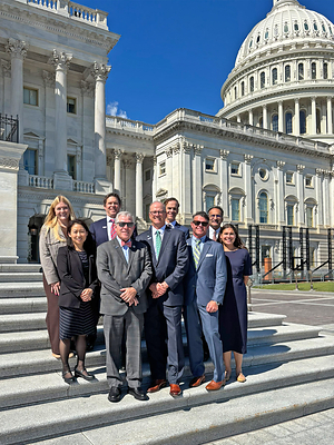 Members and staff of the American Academy of Otolaryngology–Head and Neck Surgery gather on the steps of the U.S. Capitol during the Same Day Care Coalition Hill Day in Washington to advocate for protecting seniors’ access to timely Medicare care. Members and staff of the American Academy of Otolaryngology–Head and Neck Surgery gather on the steps of the U.S. Capitol during the Same Day Care Coalition Hill Day in Washington to advocate for protecting seniors’ access to timely Medicare care.