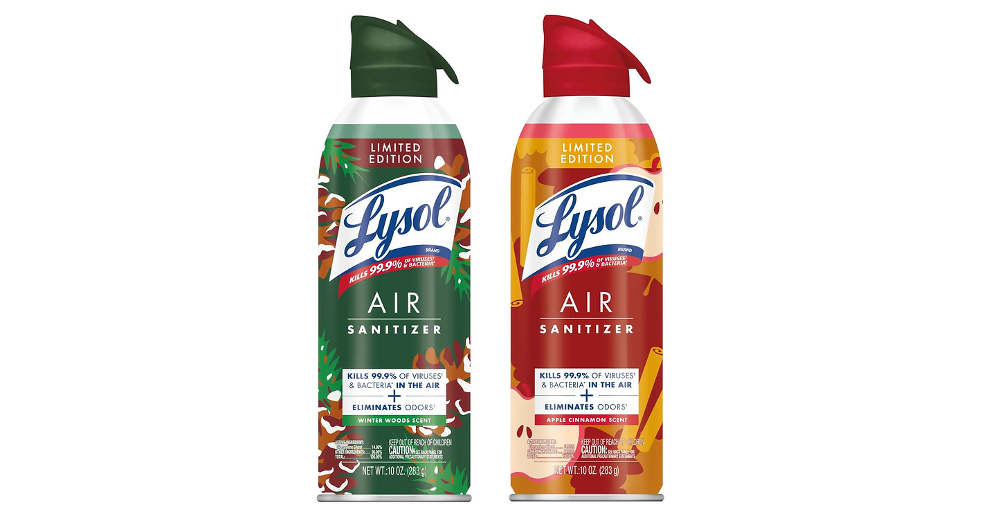 Lysol Air Sanitizer Launches Limited-Edition Apple Cinnamon and Winter ...