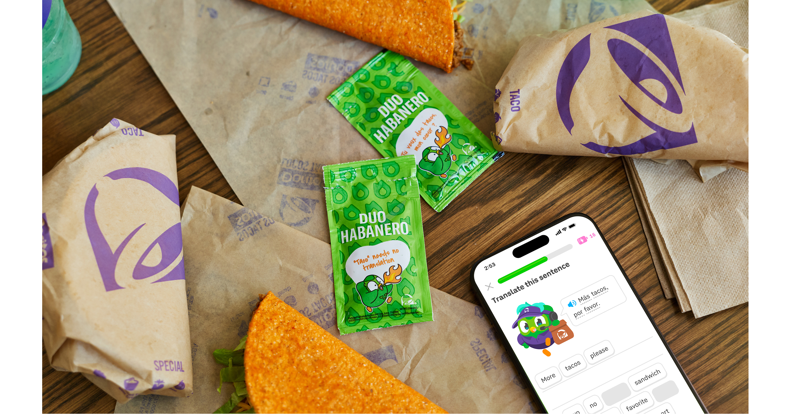 TACO BELL® Y DUOLINGO LLEVAN LA CELEBRACIÓN DEL DÍA NACIONAL DEL TACO AL MUNDO ENTERO, UNIENDO A SUS FANS CON UNA PALABRA QUE TODOS YA CONOCEN: TACO