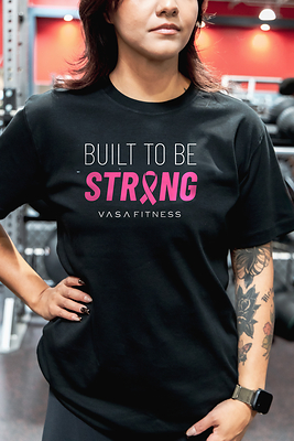 VASA Fitness Built to Be Strong Breast Cancer Awareness Shirt VASA Fitness Built to Be Strong Breast Cancer Awareness Shirt