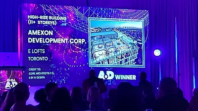 AMEXON'S E-LOFTS WINS OHBA AWARD FOR "HIGH-RISE BUILDING OF THE YEAR"