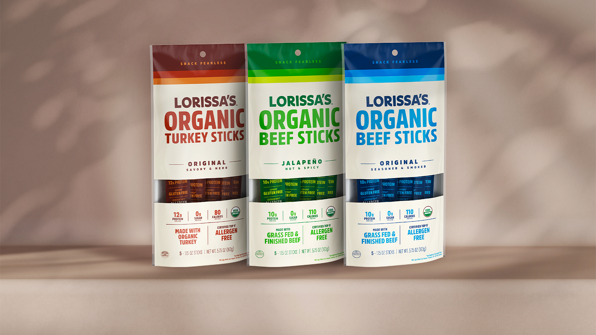 Lorissa's Organic Snacks Launches USDA Organic, Certified Top 9 Allergen Free Meat Sticks, Available Now at Target