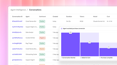 Mixpanel's Agent Intelligence connects agent performance to customer behavior so teams can see what changed for the customer, whether it drove a business outcome and what to build or improve next.