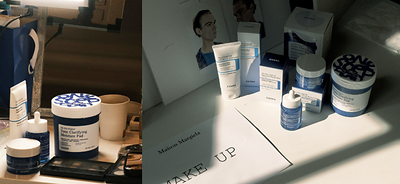 Backstage, exclusively COSRX: the ‘blue’ skincare behind the runway look