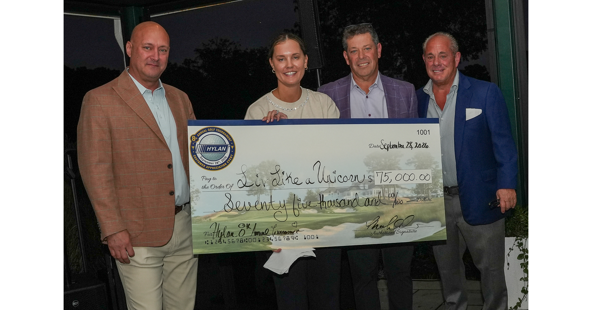 HYLAN's Eighth Annual Golf Tournament Raises $75,000 for Liv Like a Unicorn to Support Pediatric Cancer Families and Research