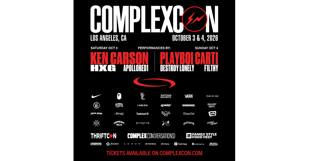 COMPLEXCON CELEBRATES 10-YEAR ANNIVERSARY WITH LANDMARK LOS ANGELES DEBUT OCTOBER 3-4