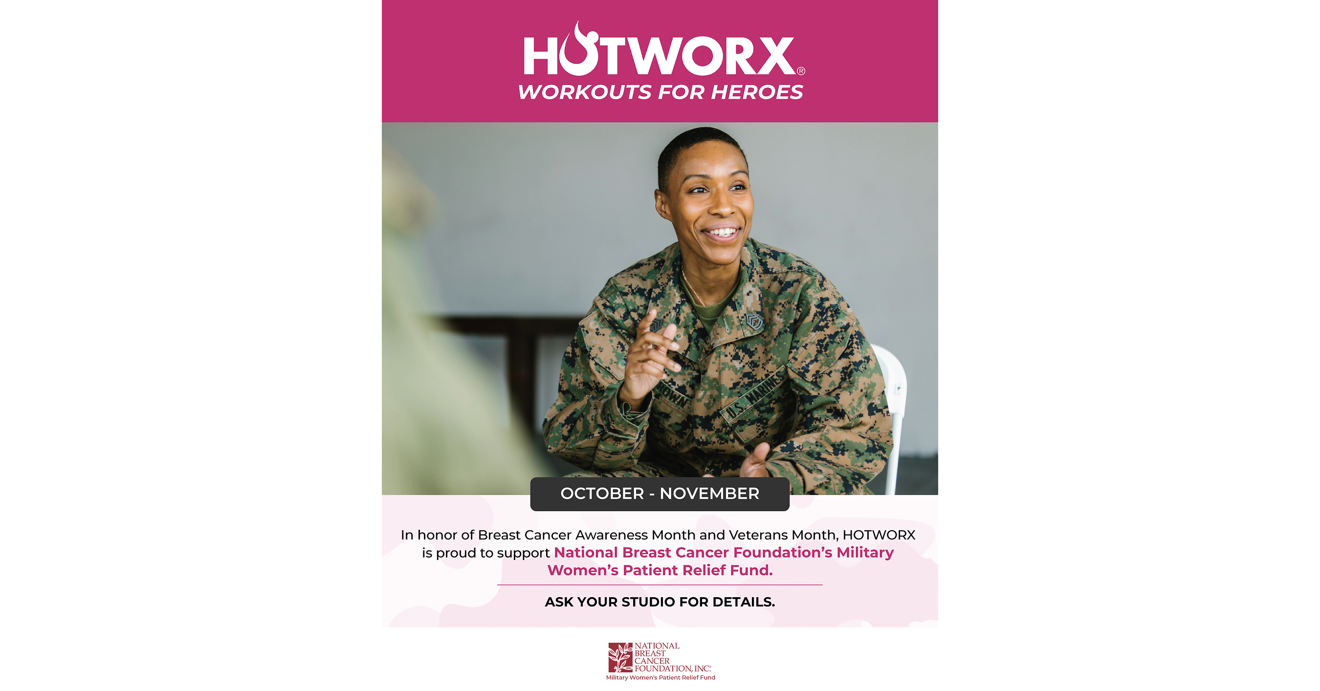 HOTWORX® Launches 2026 "Workouts for Heroes" Campaign to Support Military Women Battling Breast Cancer