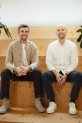 Left to right: Hanno Renner, CEO and co-founder of Personio, and Nikolai Skatchkov, CEO and co-founder of Circula.