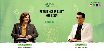 Deepa Malik Shares Powerful Lessons on Resilience, Reinvention and Self Belief on Herbalife India's Live Your Best Life, Unscripted  Deepa Malik Shares Powerful Lessons on Resilience, Reinvention and Self Belief on Herbalife India's Live Your Best Life, Unscripted Deepa Malik podcast Thumbnail Youtube