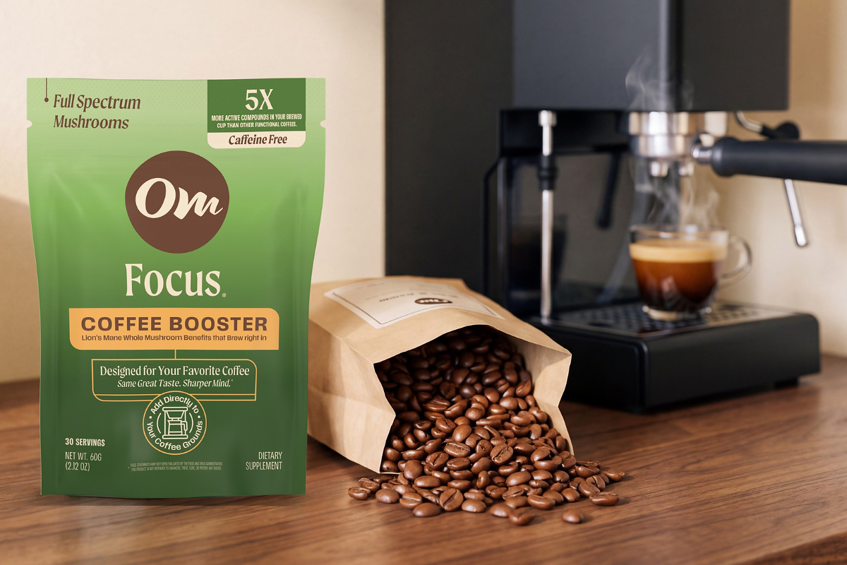 OM MUSHROOMS SAYS "DON'T F*** WITH MY COFFEE" WITH NEW FOCUS LION'S MANE COFFEE BOOSTER