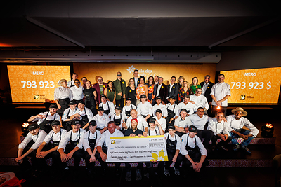 The Gala des Grands Chefs in Montreal, celebrating 20 years of impact against cancer, has raised $793,923 for the Canadian Cancer Society