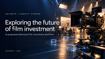 newswire.ca - Polymath Research Inc. - Polymath and CineCity Studios to Explore a Tokenized Film Investment Platform