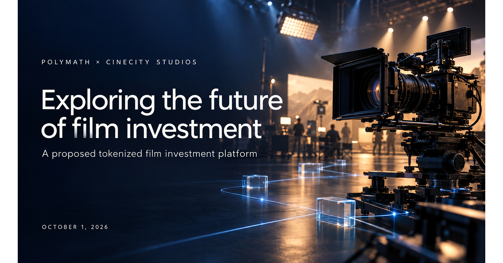 Polymath and CineCity Studios to Explore a Tokenized Film Investment Platform