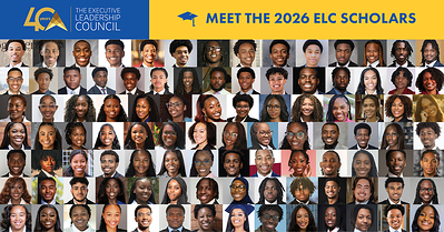 The Executive Leadership Council’s Class of 2026 Scholars includes 100 students from 46 colleges and universities nationwide who will receive a combined $1.5 million in scholarships. Representing fields ranging from finance and business to engineering, computer science, data and cybersecurity, nearly three-quarters of this year’s scholars attend Historically Black Colleges and Universities (HBCUs). The Executive Leadership Council’s Class of 2026 Scholars includes 100 students from 46 colleges and universities nationwide who will receive a combined $1.5 million in scholarships. Representing fields ranging from finance and business to engineering, computer science, data and cybersecurity, nearly three-quarters of this year’s scholars attend Historically Black Colleges and Universities (HBCUs).